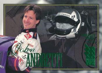 1996 Press Pass VIP - Emerald Proofs #1 John Andretti Front