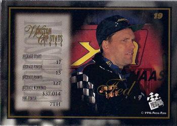 1996 Press Pass VIP - Torquers #19 Ted Musgrave Back