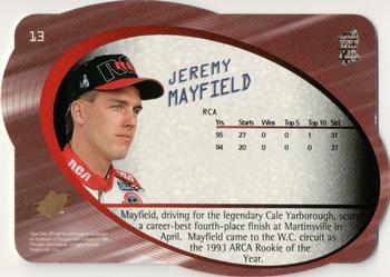 1996 SPx - Gold #13 Jeremy Mayfield Back