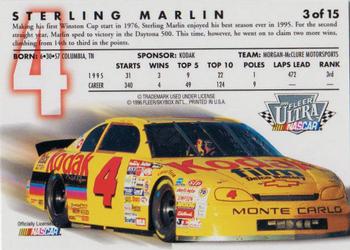 1996 Ultra Boxed Set #3 Sterling Marlin Back