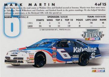 1996 Ultra Boxed Set #4 Mark Martin Back