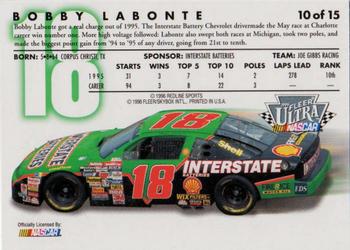 1996 Ultra Boxed Set #10 Bobby Labonte Back