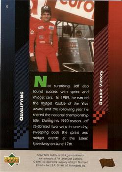 1996 Upper Deck Jeff Gordon Profiles #3 Jeff Gordon Back