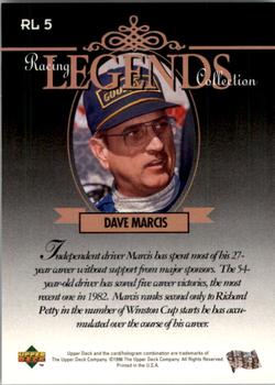 1996 Upper Deck - Racing Legends Collection #RL 5 Dave Marcis Back