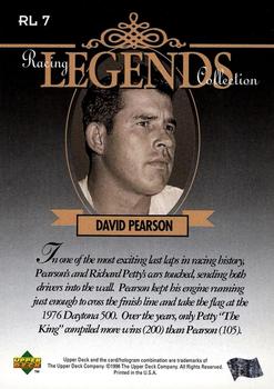 1996 Upper Deck - Racing Legends Collection #RL 7 David Pearson Back