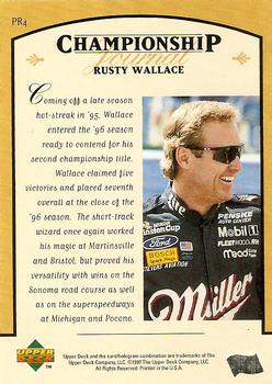 1996 Upper Deck Road to the Cup - Predictors: Points Exchange #PR4 Rusty Wallace Back