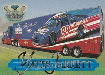 1996 Wheels Crown Jewels Elite - Topaz (Retail, Blue) #62 Yates-Jarrett Front