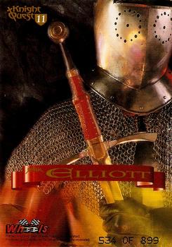 1996 Wheels Knight Quest Armor - Black Knights #11 Bill Elliott Back