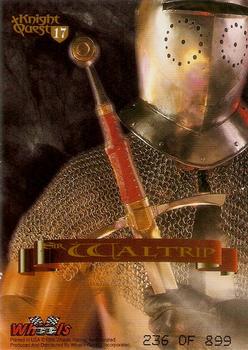 1996 Wheels Knight Quest Armor - Black Knights #17 Darrell Waltrip Back