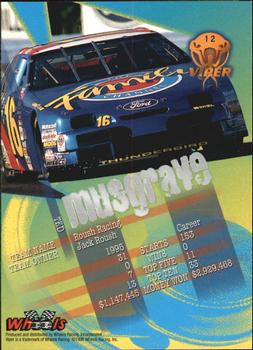 1996 Wheels Viper - First Strike #12 Ted Musgrave Back