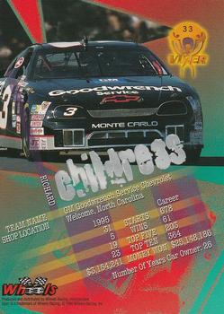 1996 Wheels Viper - First Strike #33 Richard Childress Back