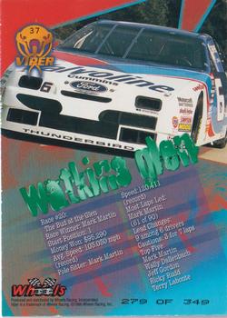 1996 Wheels Viper - Green Mamba #37 Mark Martin Back
