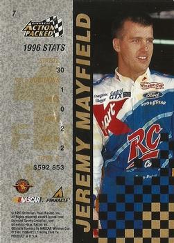1997 Action Packed - First Impressions #7 Jeremy Mayfield Back