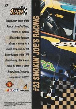 1997 Action Packed - First Impressions #33 Jimmy Spencer's Car Back
