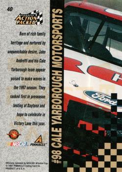 1997 Action Packed - First Impressions #40 John Andretti's Car Back