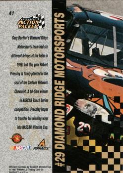 1997 Action Packed - First Impressions #41 Robert Pressley's Car Back