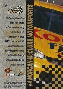 1997 Action Packed - First Impressions #46 Sterling Marlin's Car Back