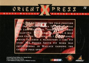 1997 Action Packed - First Impressions #73 Rusty Wallace's Car Back