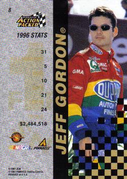 1997 Action Packed - First Impressions #8 Jeff Gordon Back