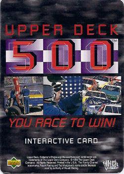 1997 Collector's Choice - Upper Deck 500 #UD32 Ted Musgrave Back