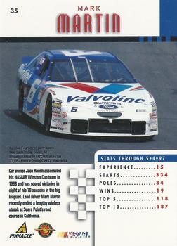1997 Pinnacle - Artist Proofs #35 Mark Martin's Car Back