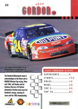 1997 Pinnacle - Artist Proofs #53 Jeff Gordon's Car Back
