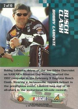 1997 Pinnacle - Bobby Labonte Helmets #2 Bobby Labonte Back