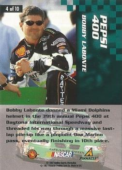 1997 Pinnacle - Bobby Labonte Helmets #4 Bobby Labonte Back