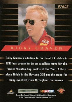 1997 Pinnacle - Collector's Club #97RC2 Ricky Craven Back