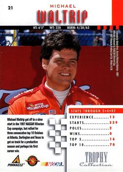 1997 Pinnacle - Trophy Collection #21 Michael Waltrip Back