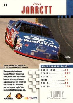 1997 Pinnacle - Trophy Collection #56 Dale Jarrett's Car Back