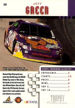 1997 Pinnacle - Trophy Collection #58 Jeff Green's Car Back