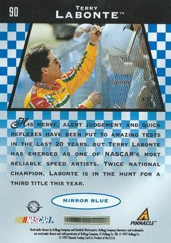 1997 Pinnacle Certified - Mirror Blue #90 Terry Labonte Back
