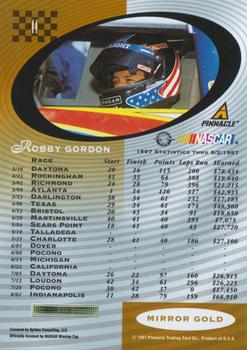 1997 Pinnacle Certified - Mirror Gold #11 Robby Gordon Back