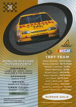 1997 Pinnacle Certified - Mirror Gold #38 Sterling Marlin's Car Back