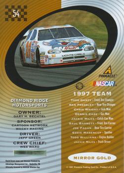1997 Pinnacle Certified - Mirror Gold #54 Jeff Green's Car Back