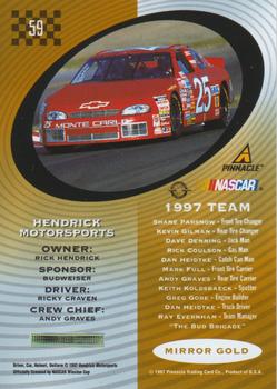 1997 Pinnacle Certified - Mirror Gold #59 Ricky Craven's Car Back