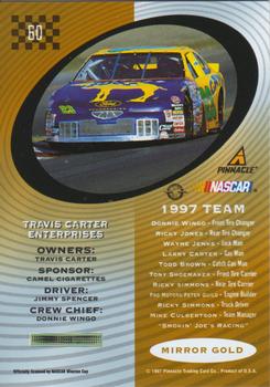 1997 Pinnacle Certified - Mirror Gold #60 Jimmy Spencer's Car Back