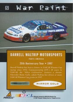 1997 Pinnacle Certified - Mirror Gold #69 Darrell Waltrip's Car Back