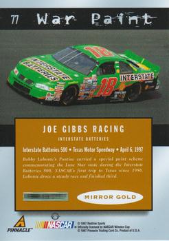 1997 Pinnacle Certified - Mirror Gold #77 Bobby Labonte's Car Back