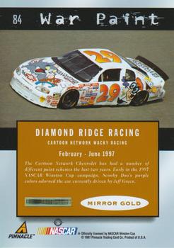 1997 Pinnacle Certified - Mirror Gold #84 Jeff Green's Car Back