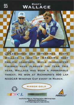 1997 Pinnacle Certified - Mirror Gold #95 Rusty Wallace Back