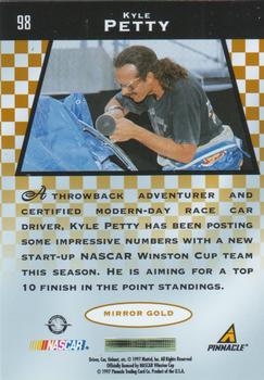 1997 Pinnacle Certified - Mirror Gold #98 Kyle Petty Back