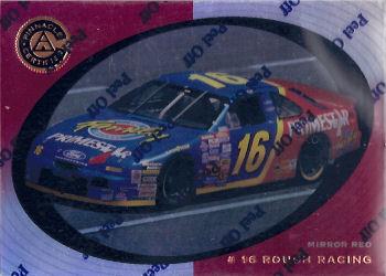 1997 Pinnacle Certified - Mirror Red #43 #16 Roush Racing Front