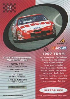 1997 Pinnacle Certified - Mirror Red #63 John Andretti's Car Back