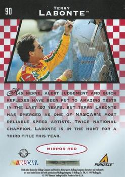 1997 Pinnacle Certified - Mirror Red #90 Terry Labonte Back