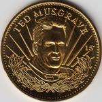 1997 Pinnacle Mint Collection - Coins: Gold Plate #15 Ted Musgrave Front