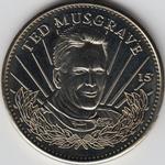 1997 Pinnacle Mint Collection - Coins: Nickel Silver #15 Ted Musgrave Front