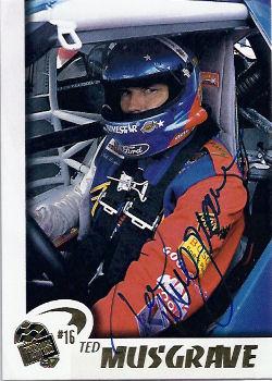 1997 Press Pass - Autographs #14 Ted Musgrave Front