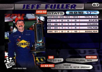 1997 Press Pass - Lasers #67 Jeff Fuller Back